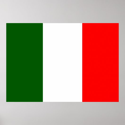 Italiaanse vlag poster (Voorkant)