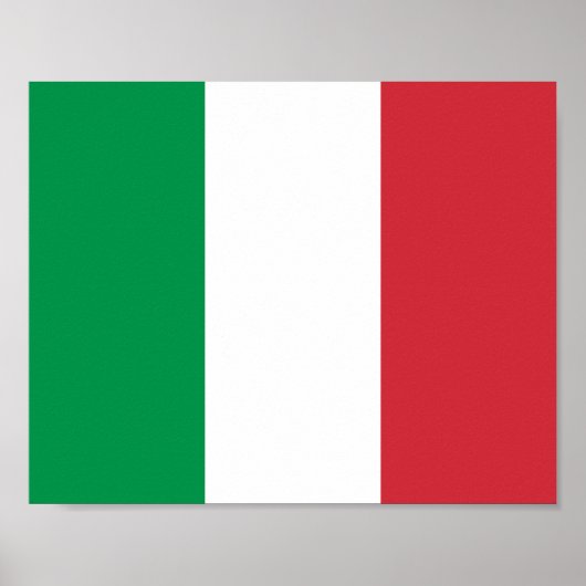 Italiaanse vlag poster (Voorkant)