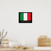 Italiaanse vlag poster (Keuken)