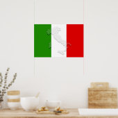 Italiaanse vlag poster (Keuken)