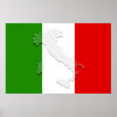 Italiaanse vlag poster (Voorkant)