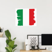Italiaanse vlag Poster Italië (Thuiskantoor)
