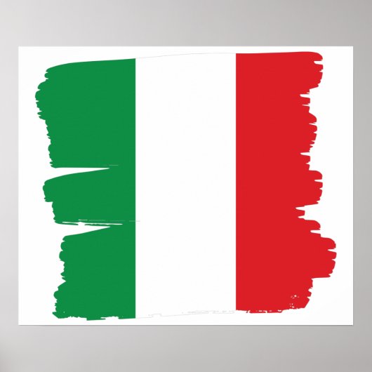 Italiaanse vlag Poster Italië (Voorkant)