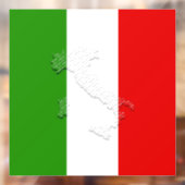 Italiaanse vlag raamsticker (Vel 2)