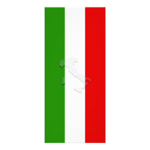 Italiaanse vlag reclamekaart