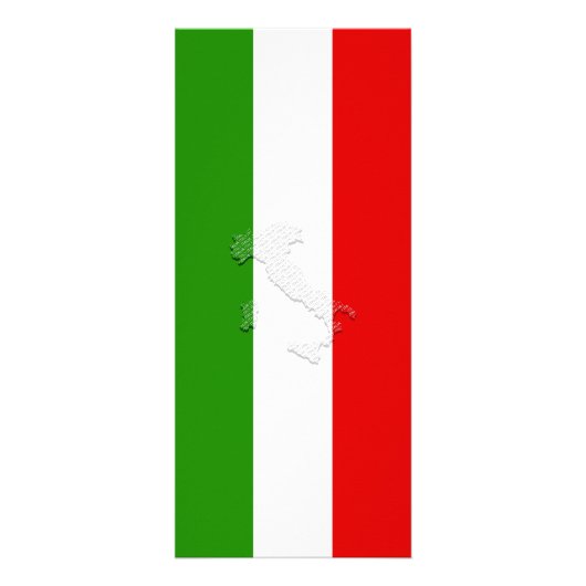 Italiaanse vlag reclamekaart (Voorkant)