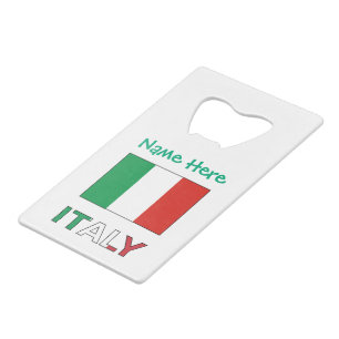Italiaanse Vlag Republiek Dag Trots Persoonlijk Ca Kredietkaart Flessenopener