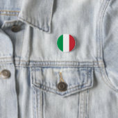Italiaanse vlag ronde button 3,2 cm (In situ)