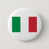 Italiaanse vlag ronde button 5,7 cm (Voorkant)
