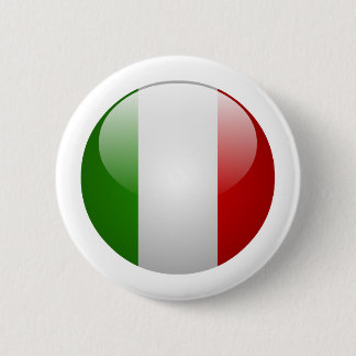Italiaanse vlag ronde button 5,7 cm