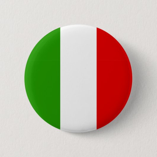 Italiaanse vlag ronde button 5,7 cm (Voorkant)