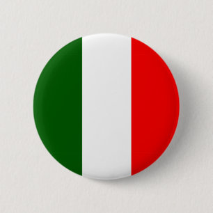 Italiaanse vlag ronde button 5,7 cm