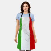 Italiaanse vlag schort (Gedragen)