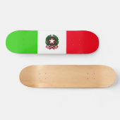 Italiaanse vlag skateboard (Horizontaal)