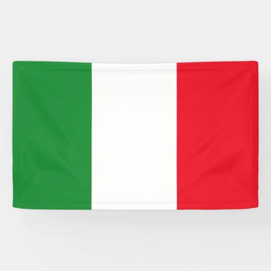 Italiaanse vlag spandoek (Horizontaal)