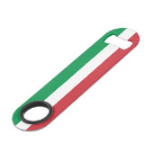 Italiaanse vlag speed flessenopener (Voorkant Gekanteld)