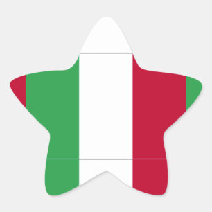 ITALIAANSE VLAG STER STICKER