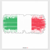 Italiaanse vlag sticker (Vel)