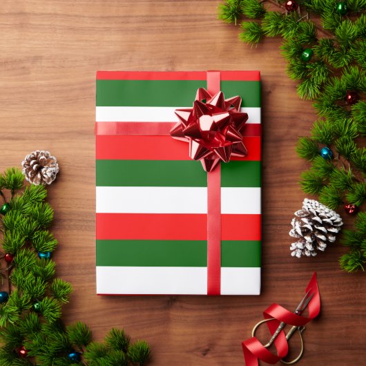 Italiaanse vlag strepen ontwerp cadeaupapier (Feestdagen Geschenken)