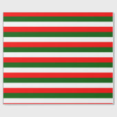 Italiaanse vlag strepen ontwerp cadeaupapier (Vlak)