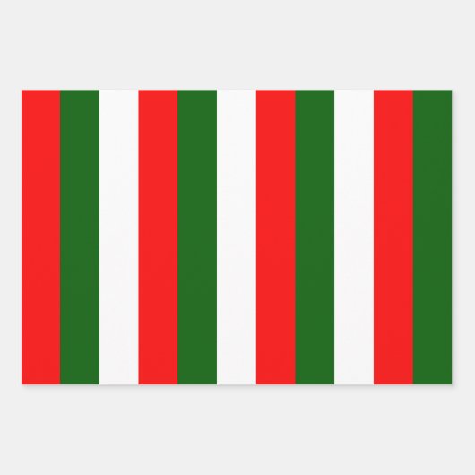 Italiaanse vlag strepen ontwerp inpakpapier vel (Voorkant)