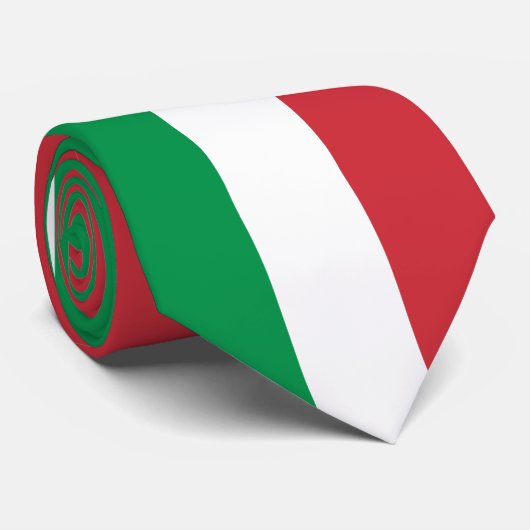 Italiaanse vlag stropdas (Opgerold)