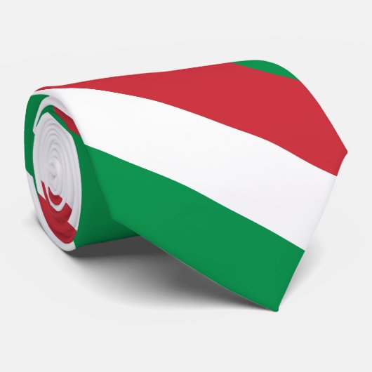 Italiaanse vlag stropdas (Opgerold)