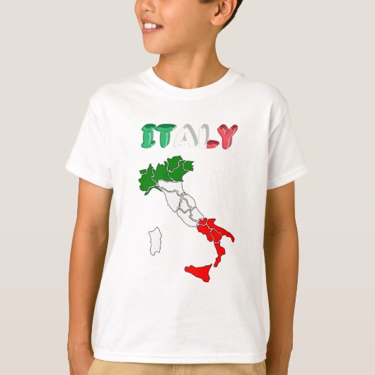 Italiaanse vlag t-shirt (Voorkant)
