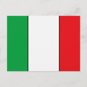 Italiaanse vlag T-shirts en cadeaus Briefkaart
