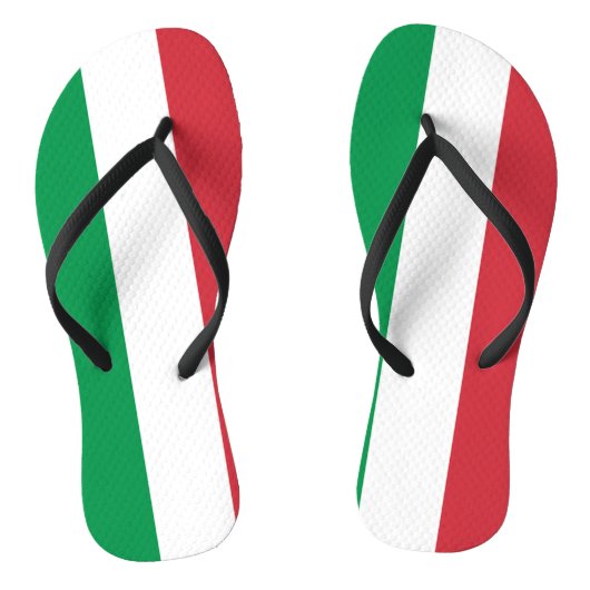 Italiaanse vlag teenslippers (Voetbed)