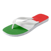 Italiaanse vlag teenslippers (Schuin)