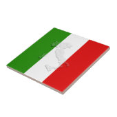 Italiaanse vlag tegeltje (Zijkant)