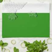 Italiaanse vlag theedoek (Gevouwen)