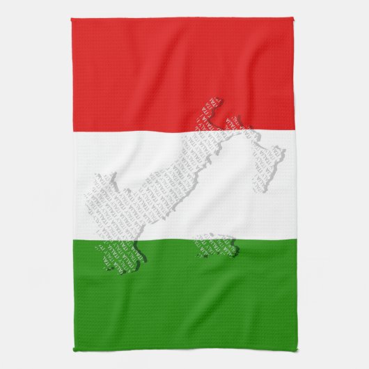 Italiaanse vlag theedoek (Verticaal)