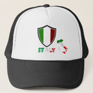 Italiaanse vlag trucker hoed pet
