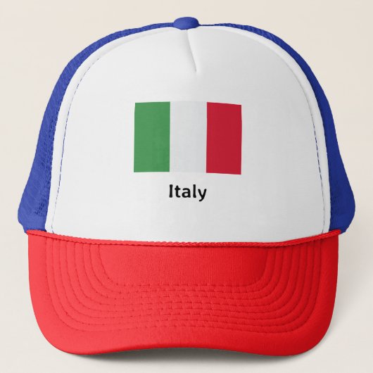 Italiaanse vlag trucker pet (Voorkant)