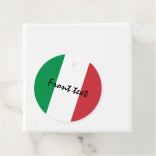 Italiaanse vlag van Italië aangepaste feest Bedankjes Labels