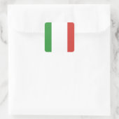Italiaanse vlag vierkante sticker (Tas)