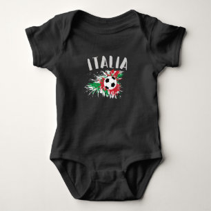 Italiaanse vlag Voetbal Grunge Romper