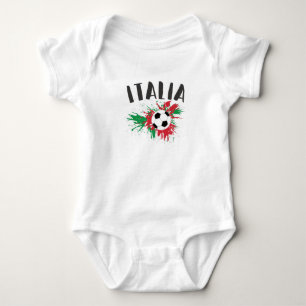 Italiaanse vlag Voetbal Grunge Romper