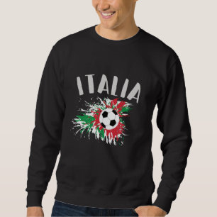 Italiaanse vlag Voetbal Grunge Trui