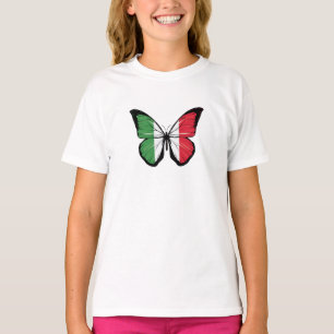 Italiaanse vlag voor botervliegen t-shirt