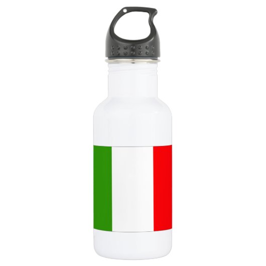 Italiaanse vlag waterfles  (Voorkant)