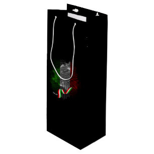 Italiaanse vlag wijn cadeautas