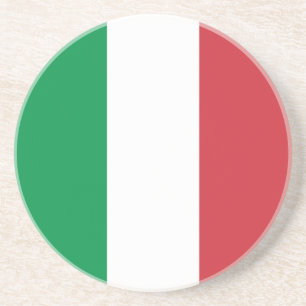 Italiaanse vlag zandsteen onderzetter