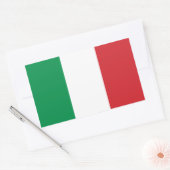 Italiaanse vlaggen rechthoekige sticker (Envelop)