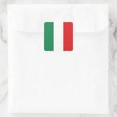 Italiaanse vlaggen vierkante sticker (Tas)