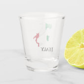 Italiaanse vlaggenkaart shot glas (Achterkant)