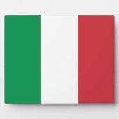 Italiaanse vlaggenPlaque Fotoplaat (Voorkant)