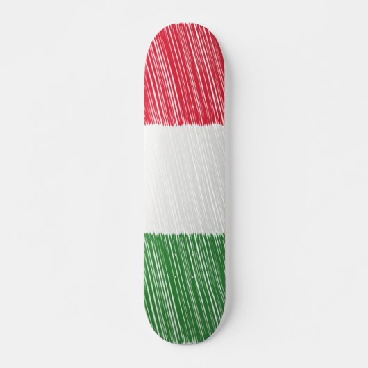 Italiaanse vlagketch skateboard (Voorkant)
